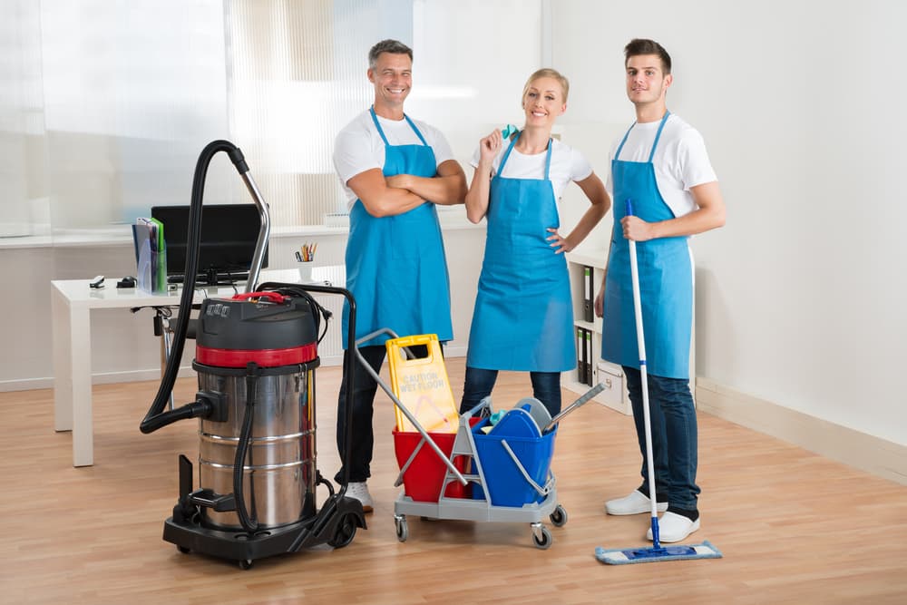 Team Cleaning the Office - House Cleaning in Wollongong, NSW