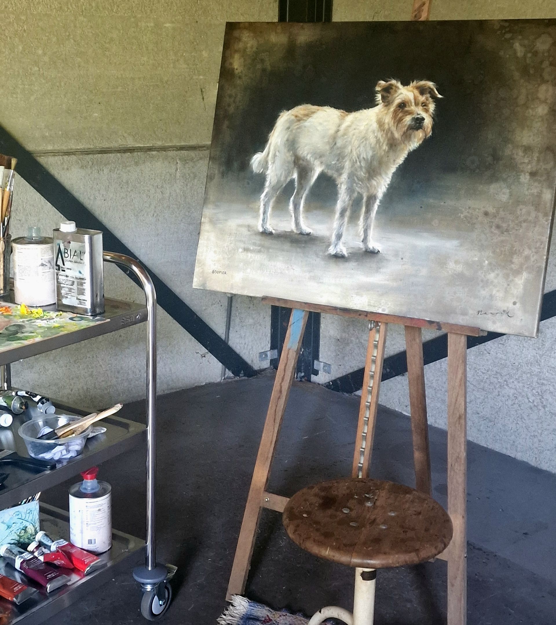 hondenportret, hond laten schilderen