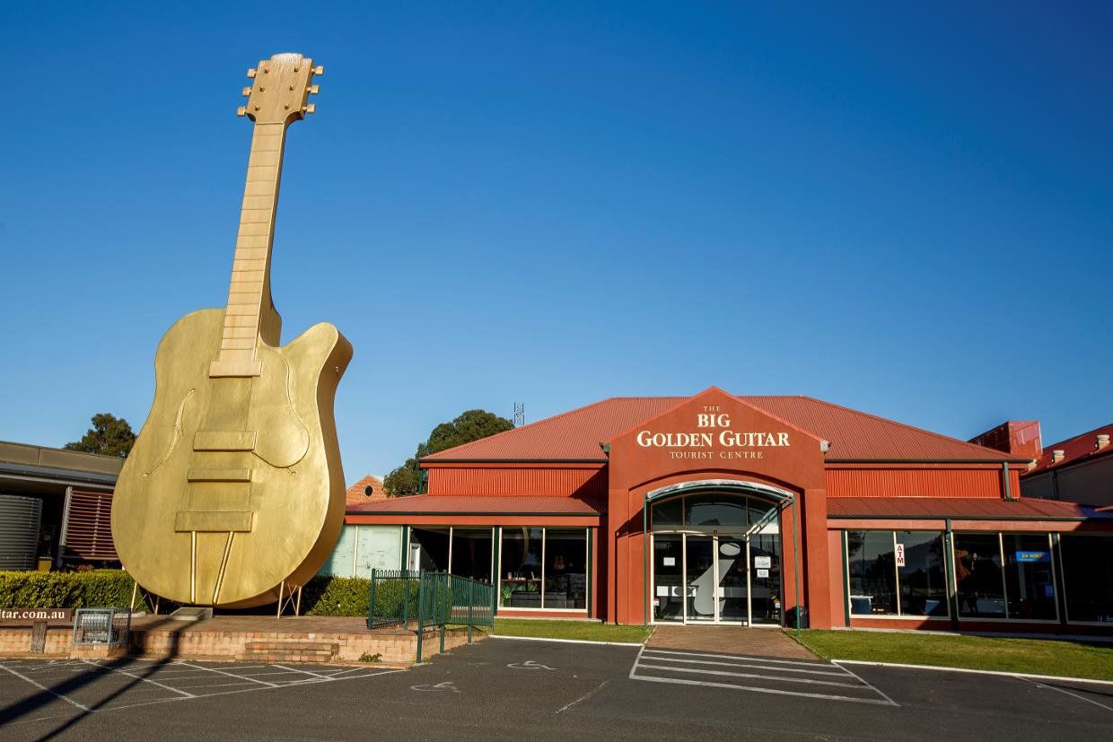 Shot of the Golden Guitar at Tamworth — Cable & Pipe Locations in Tamworth, NSW