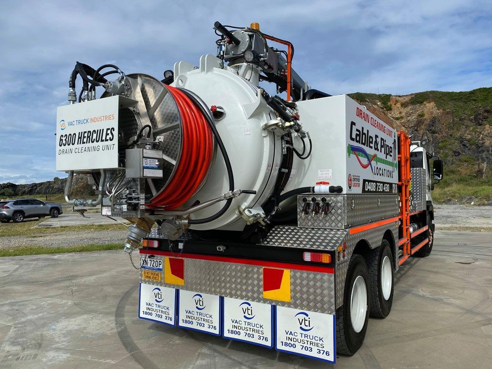Parked Vacuum Truck In Coffs Harbour