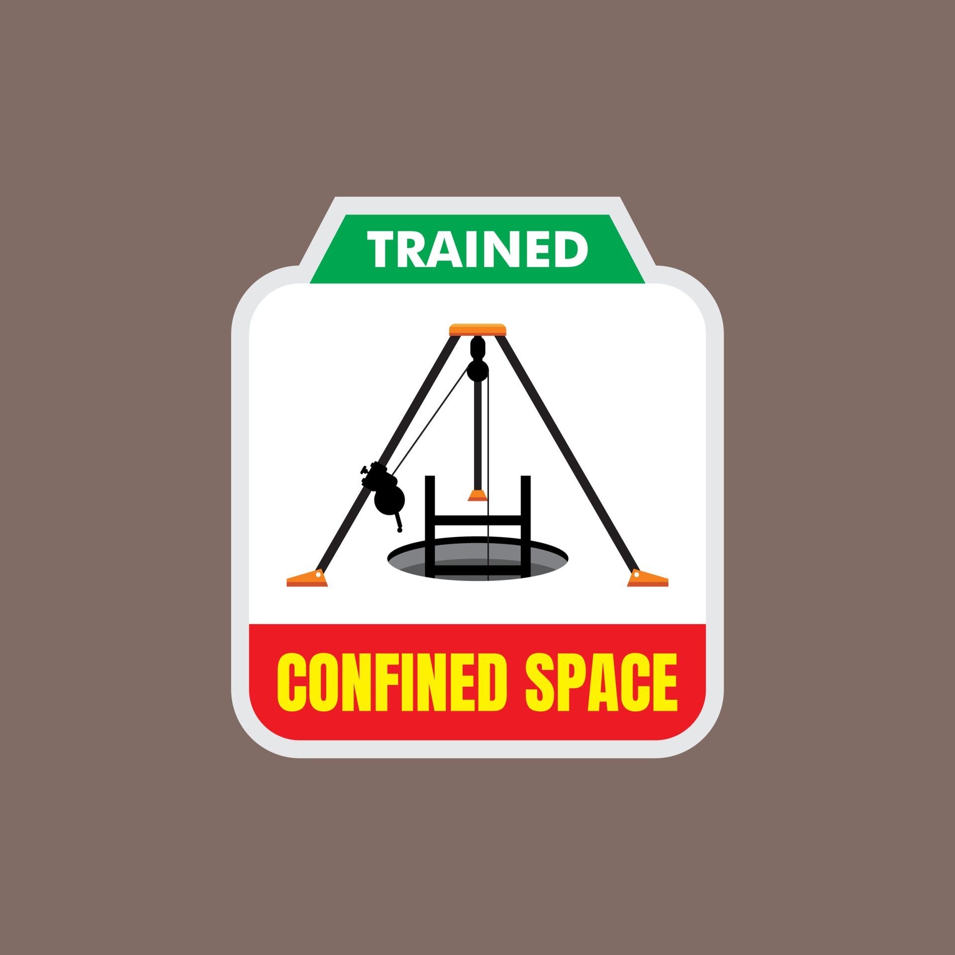 Confined Space Trained Sticker — Cable & Pipe Locations in Coffs Harbour, NSW
