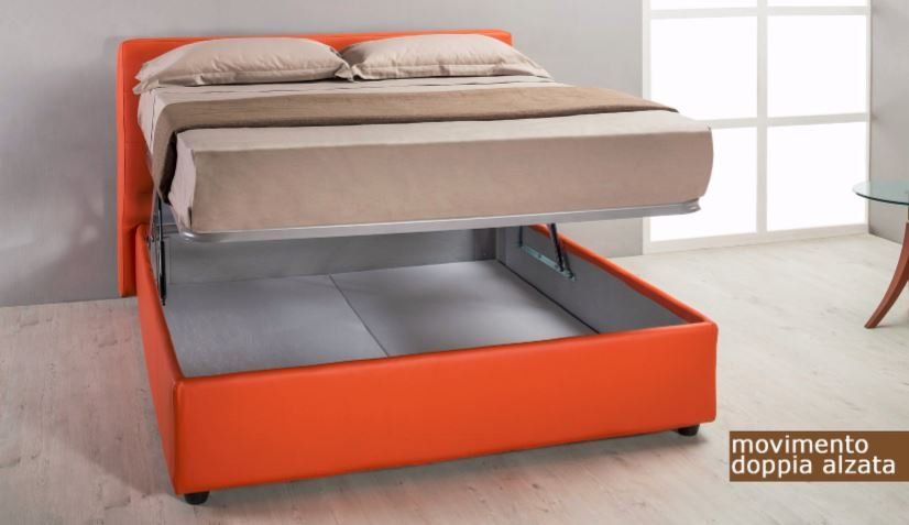 letto contenitore doppia alzata