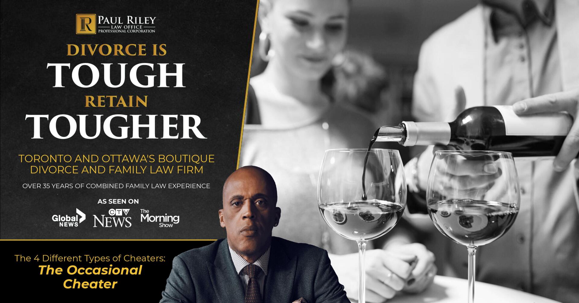 A poster that says divorce is tough retain tougher