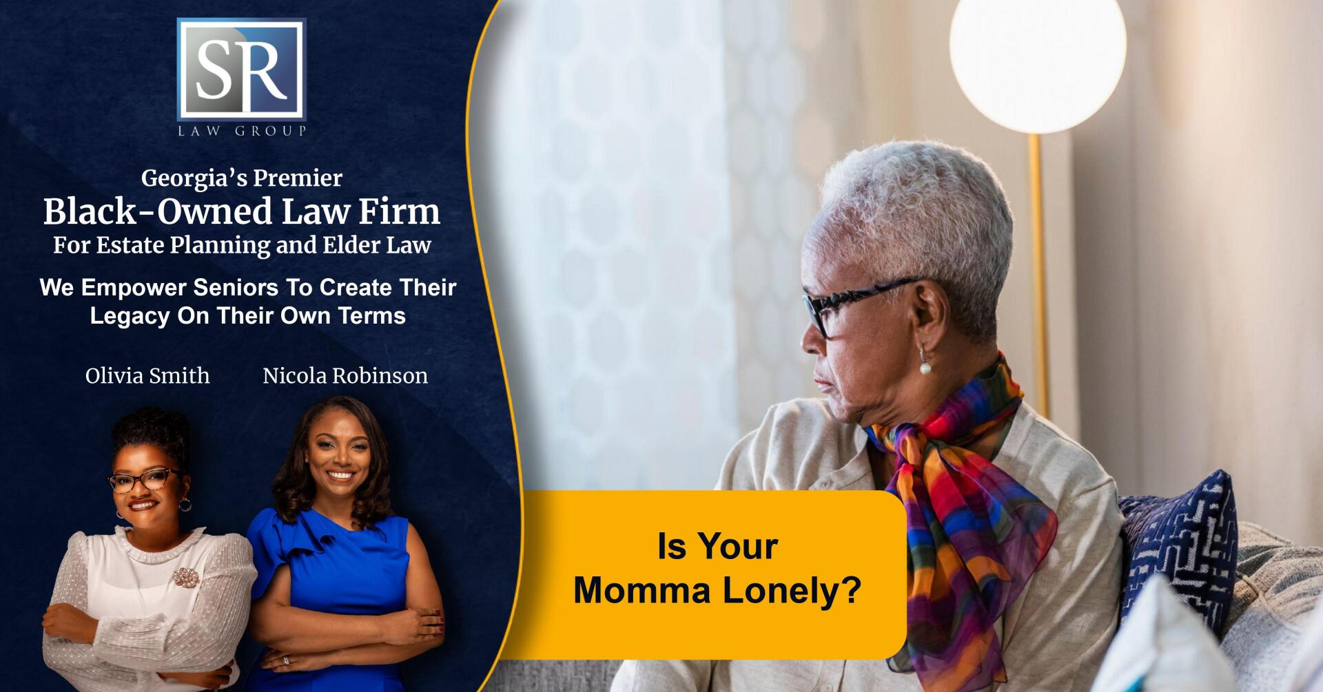 An older woman is sitting on a couch with two younger women.