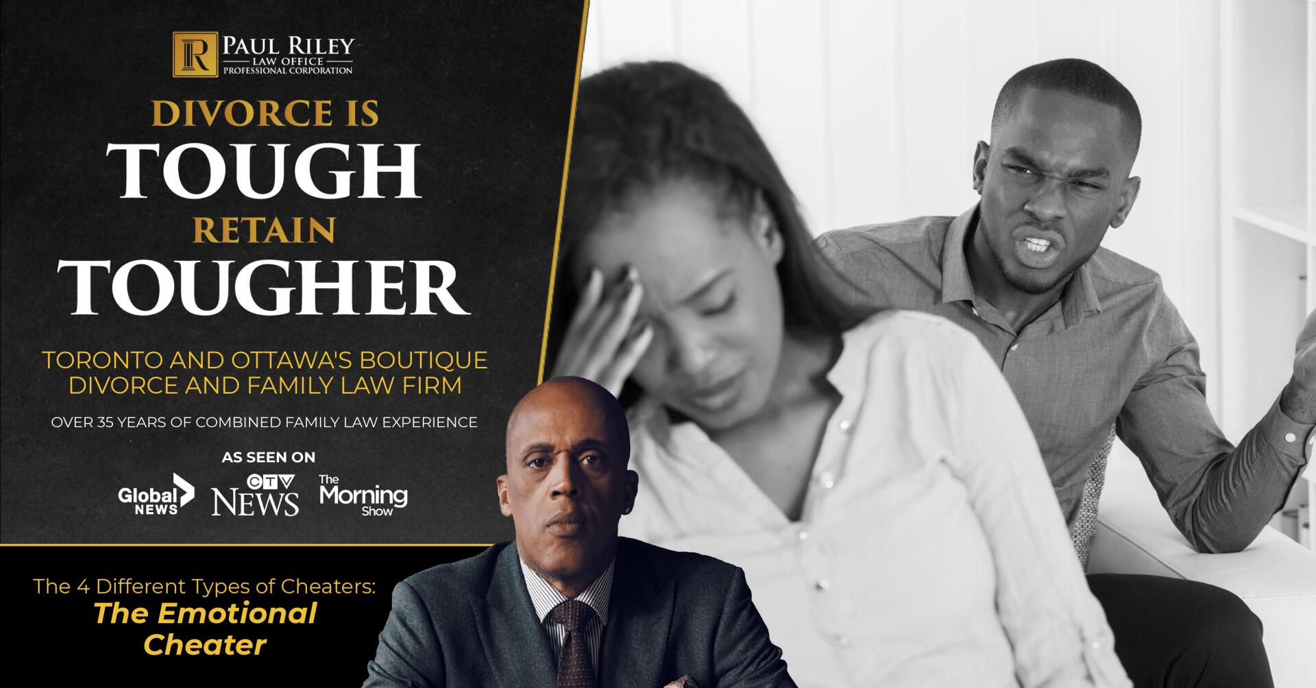 A poster that says divorce is tough retain tougher