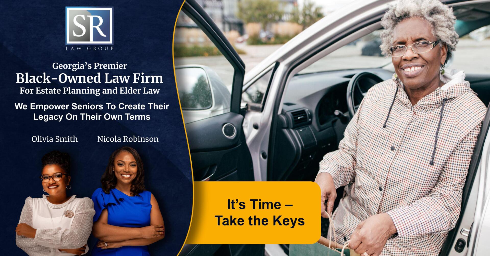 An older woman is sitting in the driver 's seat of a car.