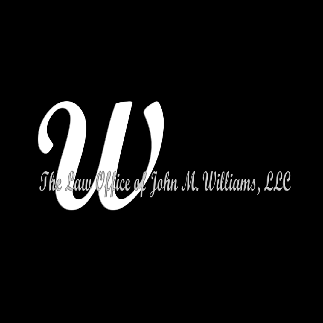 A logo for the law office of john m. williams llc