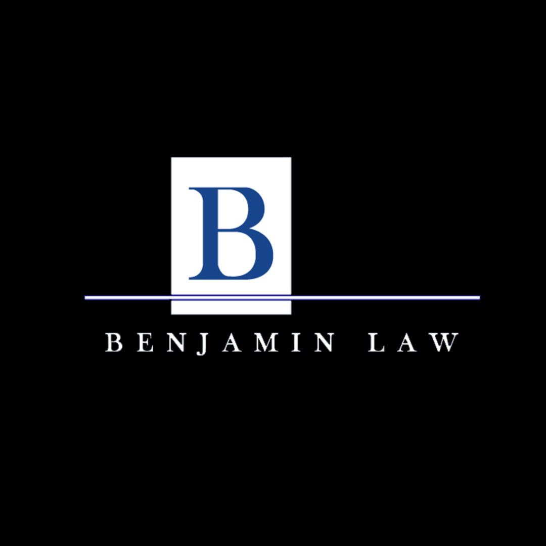 A logo for benjamin law with the letter b in a square
