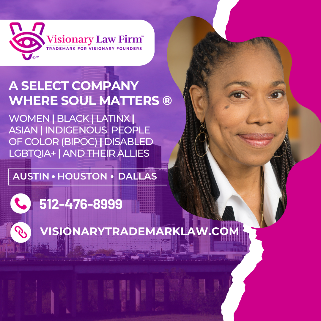 An advertisement for visionary law firm where soul matters
