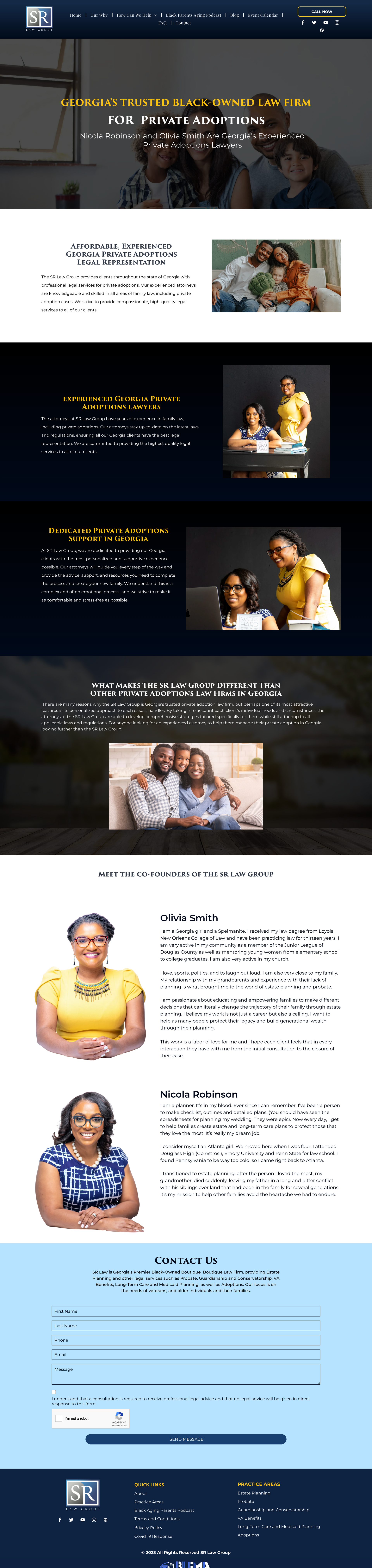 A screenshot of the homepage of a website.