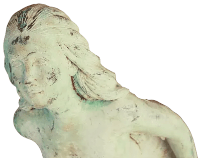 image of the mermaid hanging from the ceiling at the bar