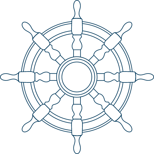 graphic of a ship wheel