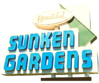image of the Sunken Gardens sign