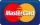 MasterCard logo, red and yellow overlapping circles with the word