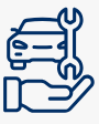 Hand holding a car and wrench, representing auto repair services. | Automotive Excellence
