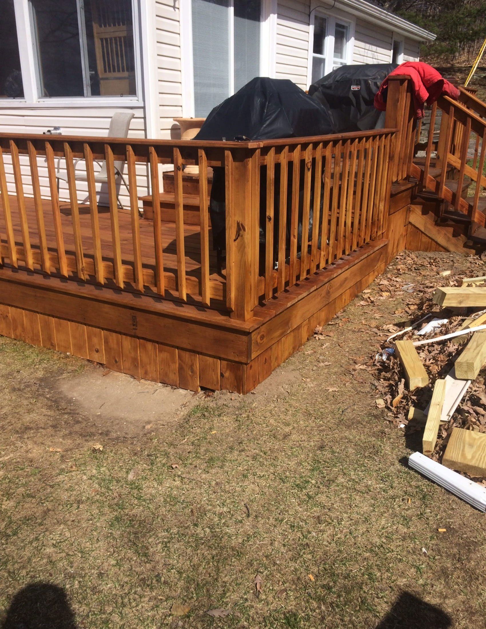 After Deck — Chittenango, NY — J & J Painting and Son