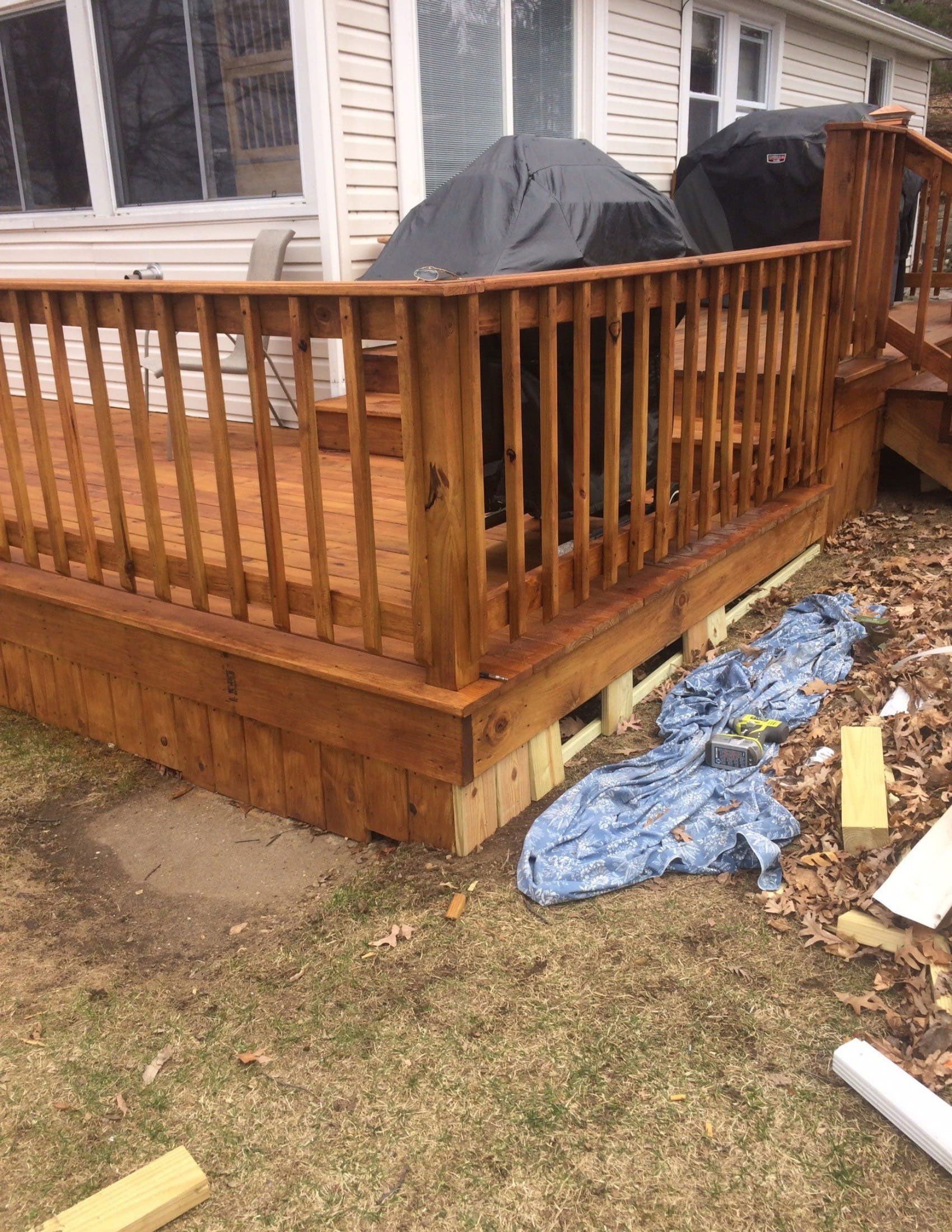 Before Deck — Chittenango, NY — J & J Painting and Son