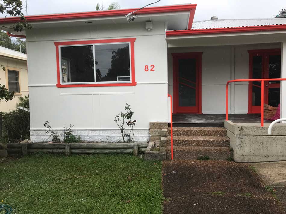 front building paint work