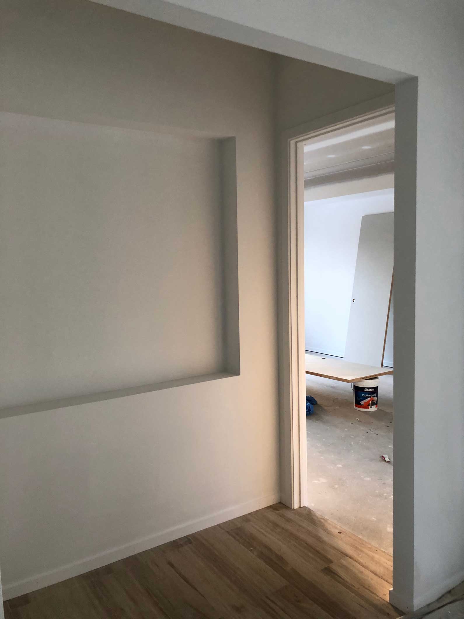 hallway quality paint work