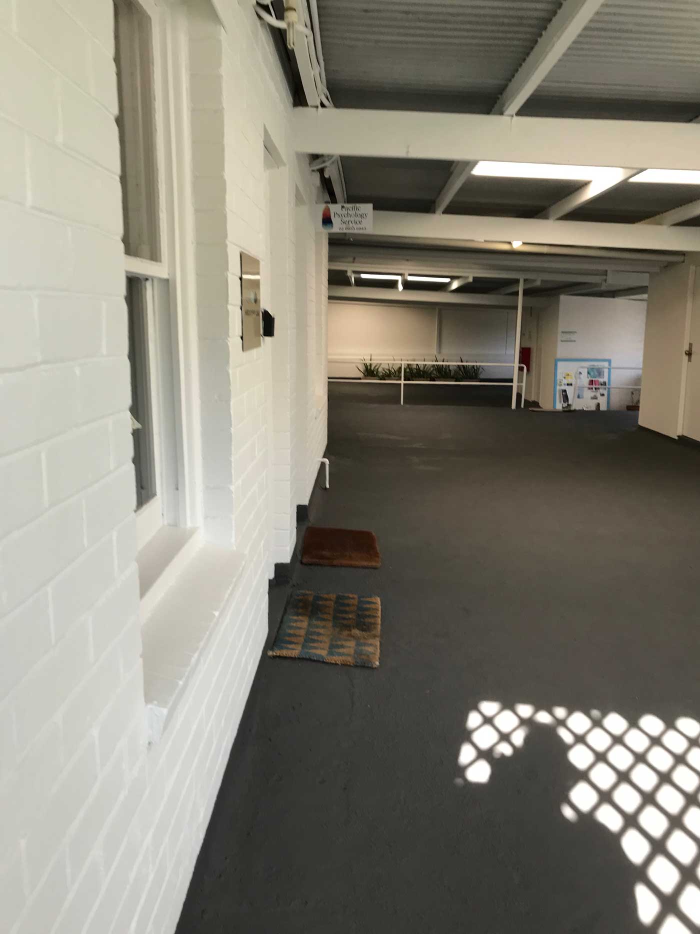 painting in a building