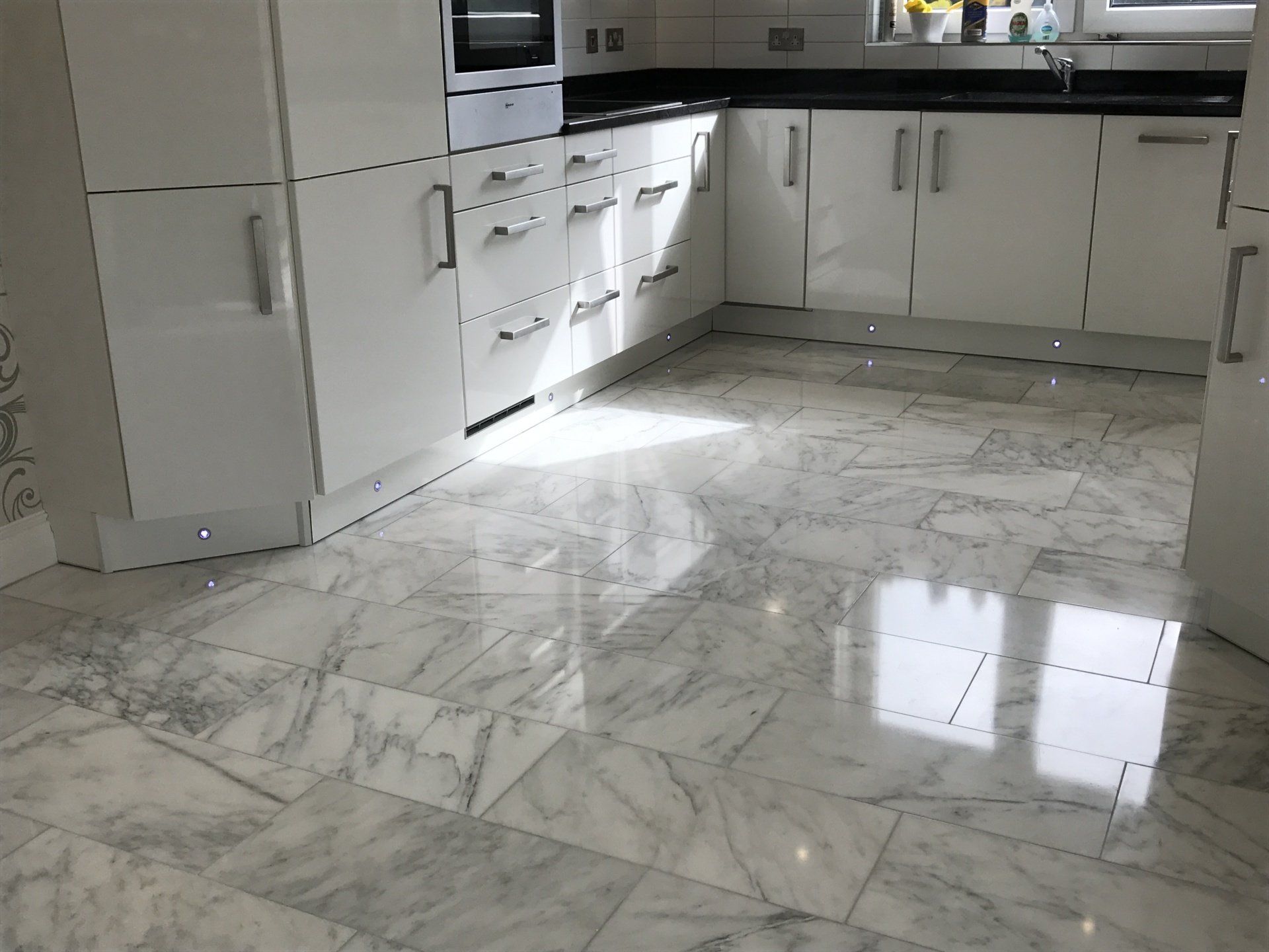 Marble floor polishing in Bournemouth Dorset with All Surface Care