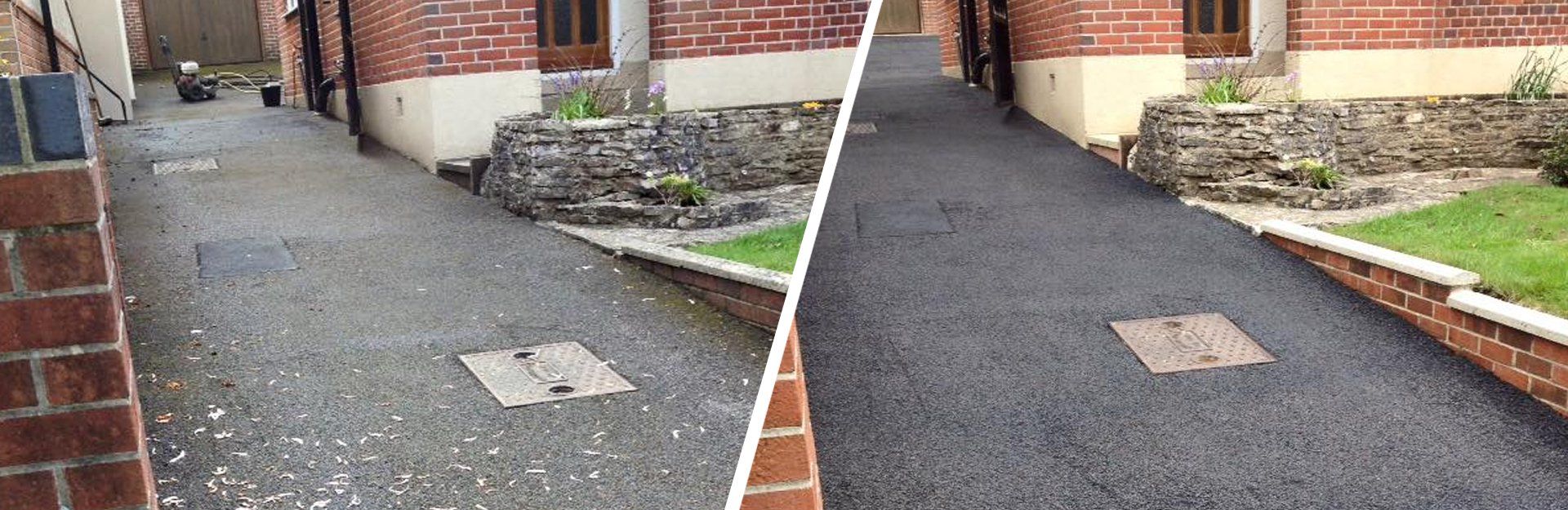 Tarmac driveway restored by All Surface Care