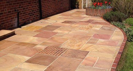 Sandstone patio cleaned by All Surface Care sandstone patio cleaned by All Surface Care