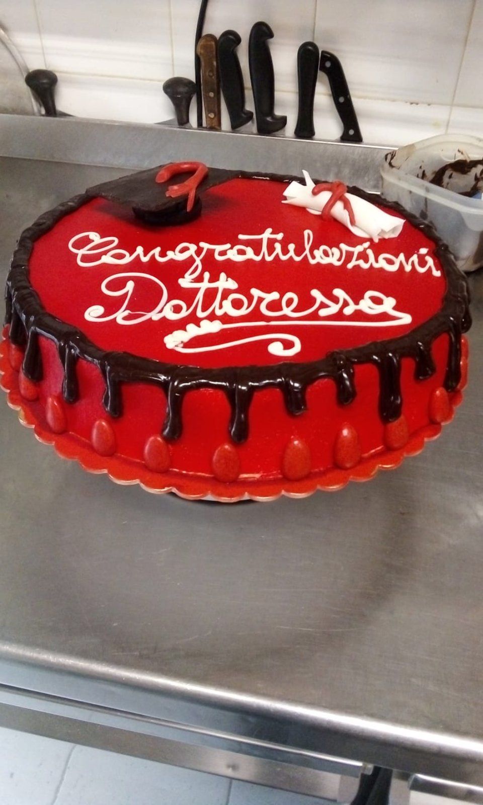 Torta di compleanno per laurea