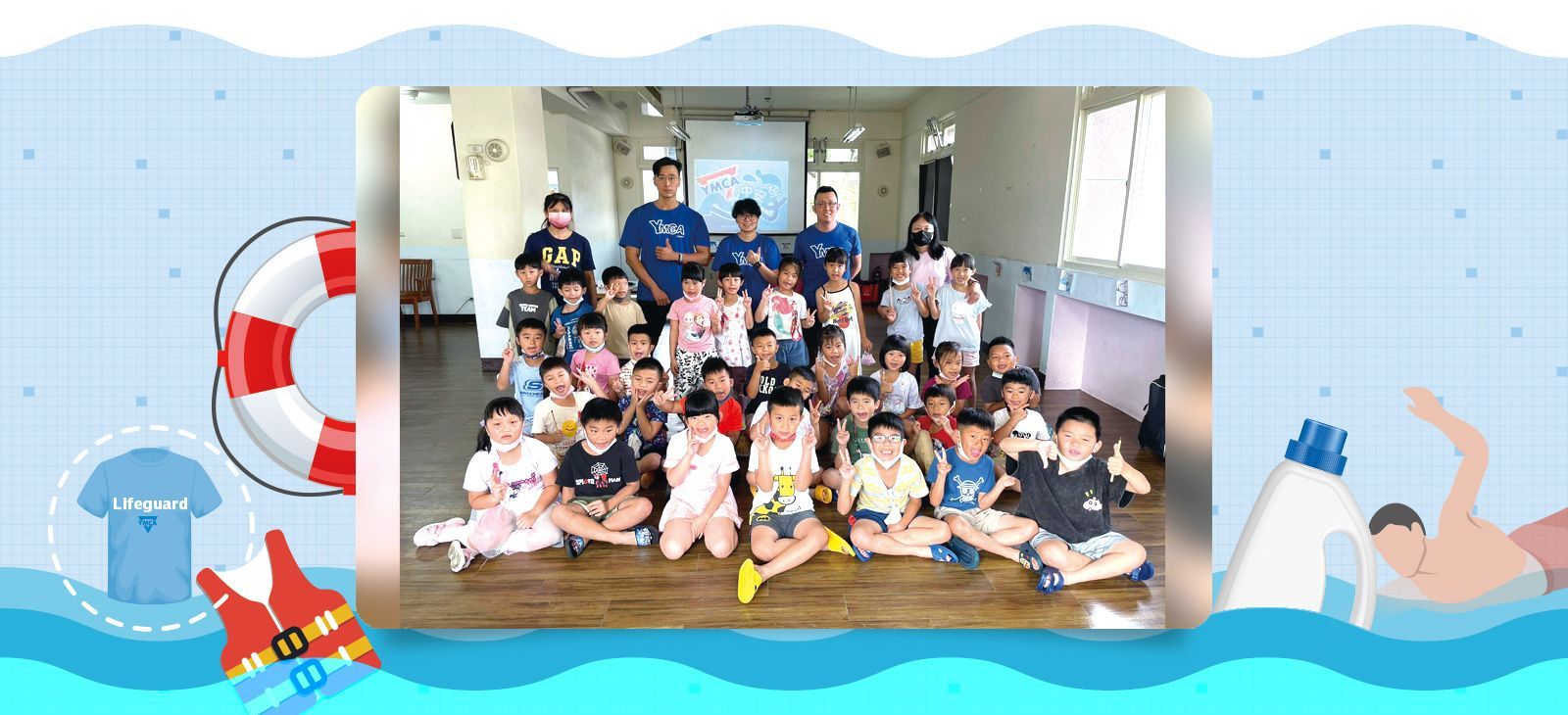 ▲ 唭哩岸會館至「人文幼兒園」宣導水安知識