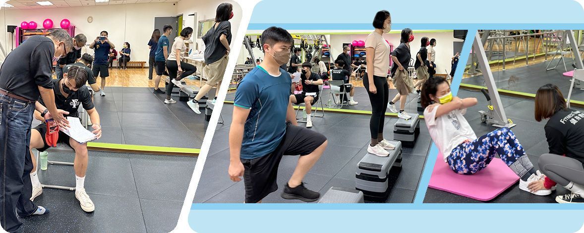 ▲士林運動中心公益社區健康「體適能檢測」
11月５日(六)14:00-17:00提供年滿16歲以上民眾參加，檢測項目包含肌力測驗、心肺耐力、柔軟度