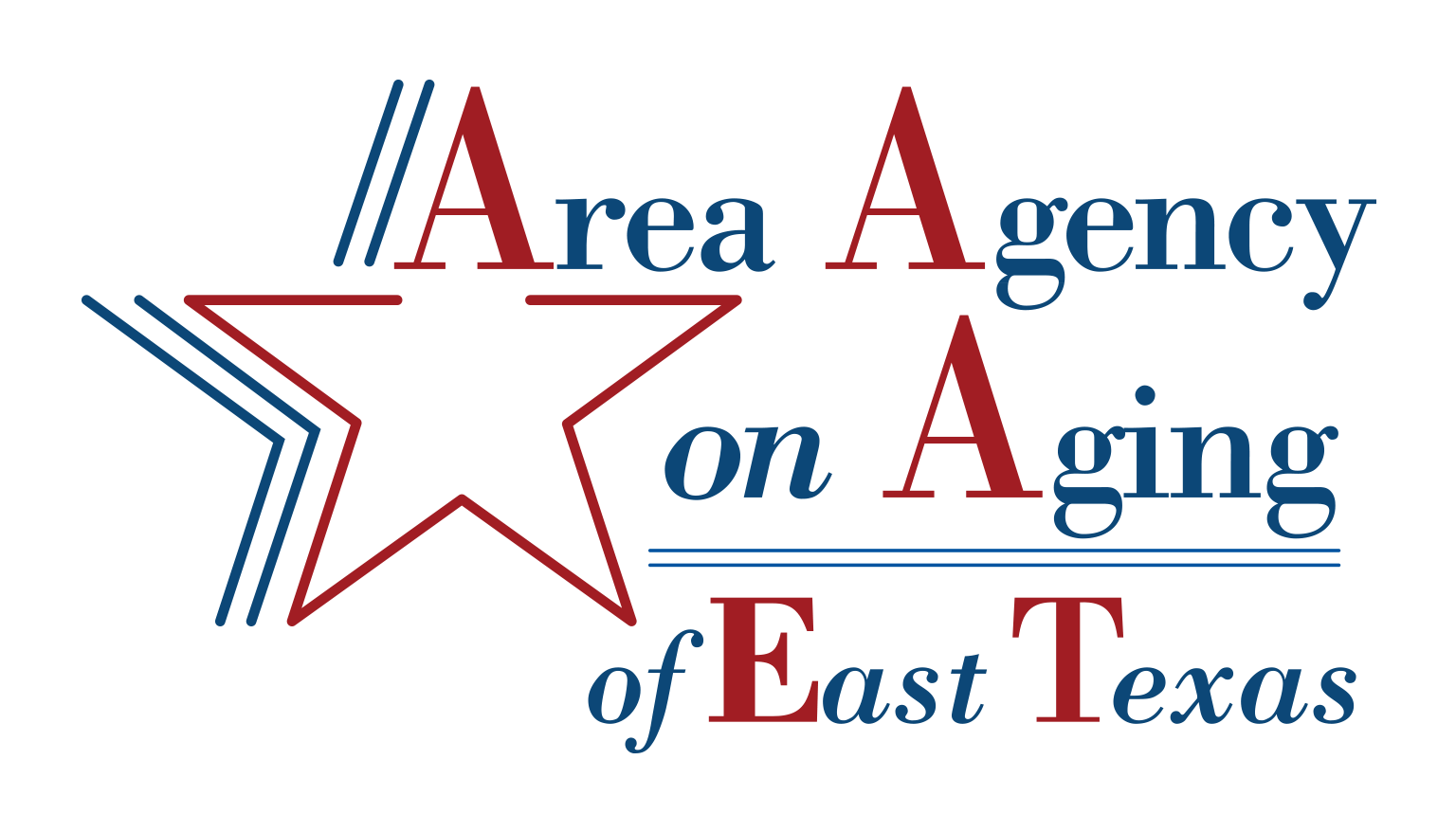 A logo for the area agency on aging of east texas