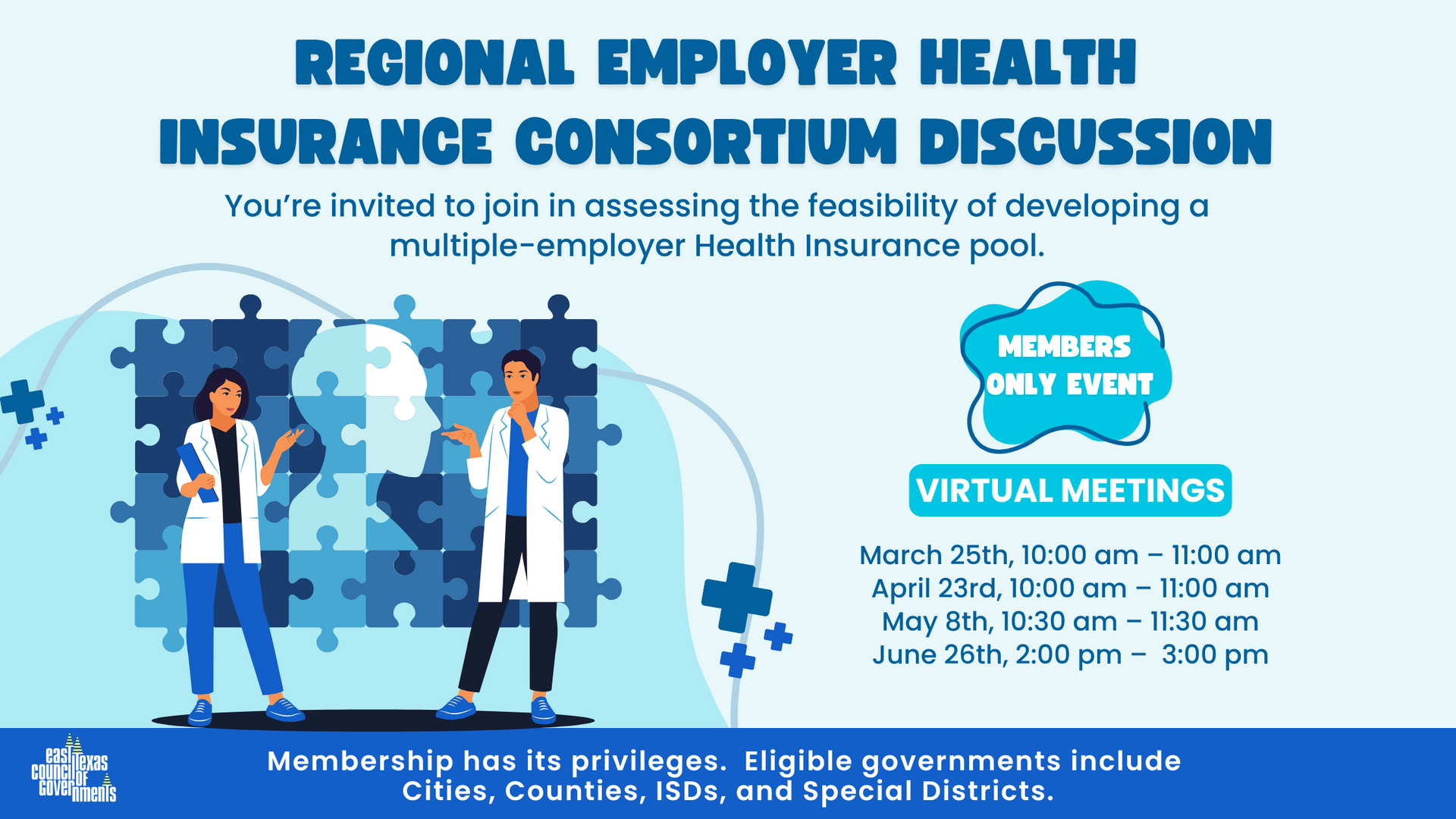 A poster for a regional employer health insurance consortium.