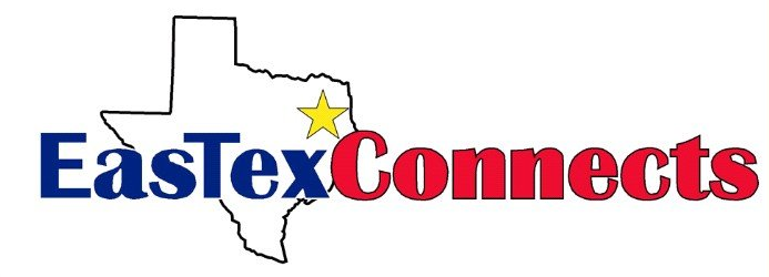 A logo for eastex connects with a map of texas