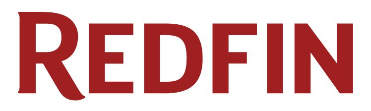 The word redfin is written in red letters on a white background.