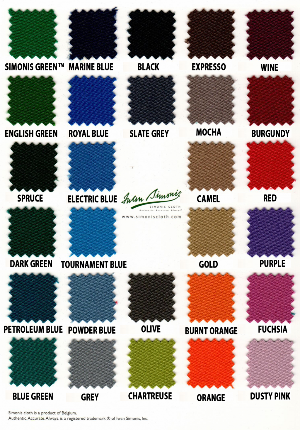 wool cloth colors