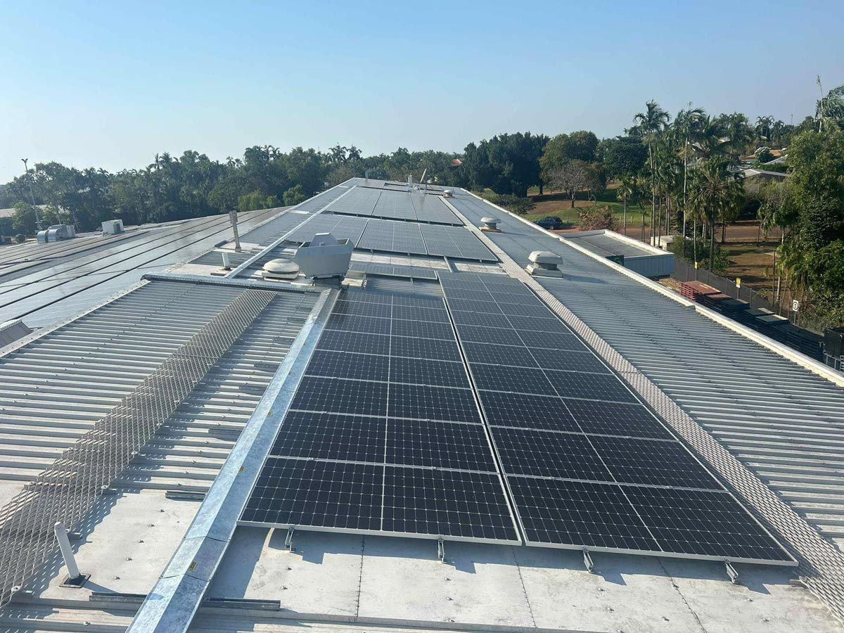 Solar Panels Installed On The Roof