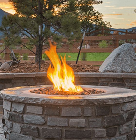 Firepit on Backyard — Clinton, NY — CNY Custom Concrete & Masonry