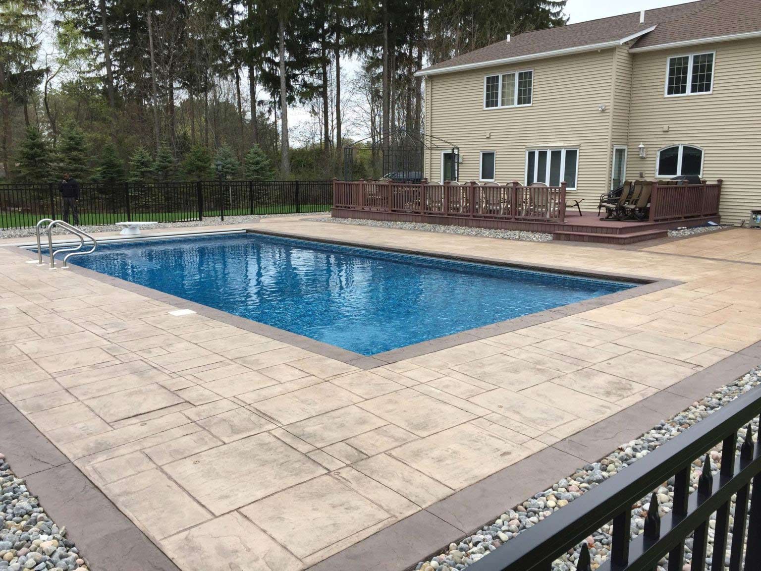 Clean Pool and Concrete Floor — Clinton, NY — CNY Custom Concrete & Masonry