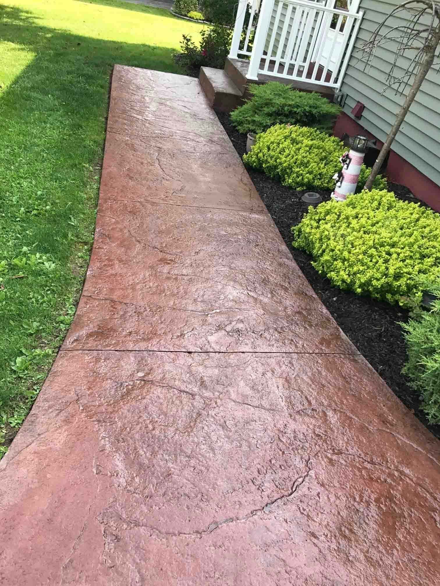 Straight Walkway Design — Clinton, NY — CNY Custom Concrete & Masonry