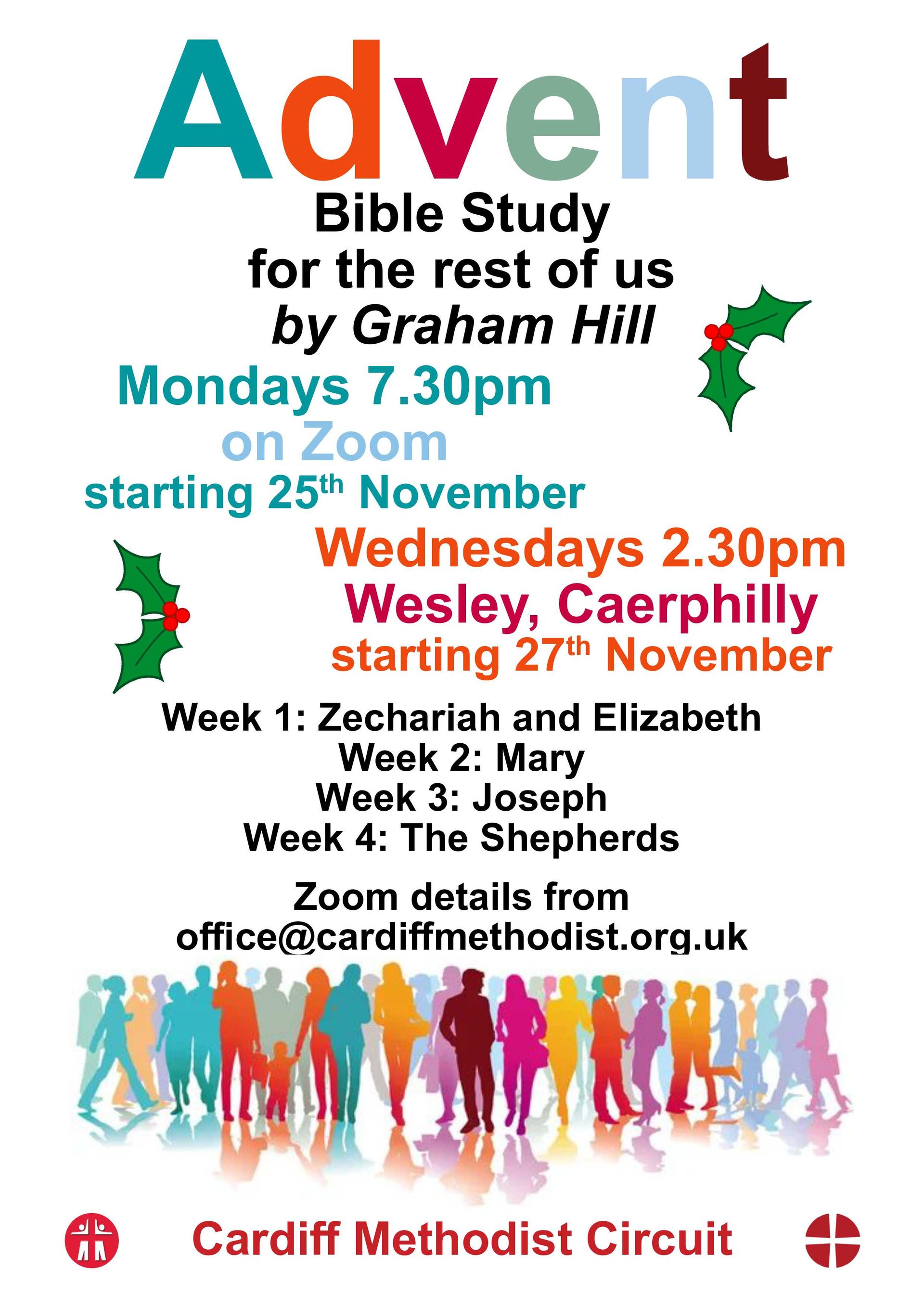 A poster for advent bible study by graham hill