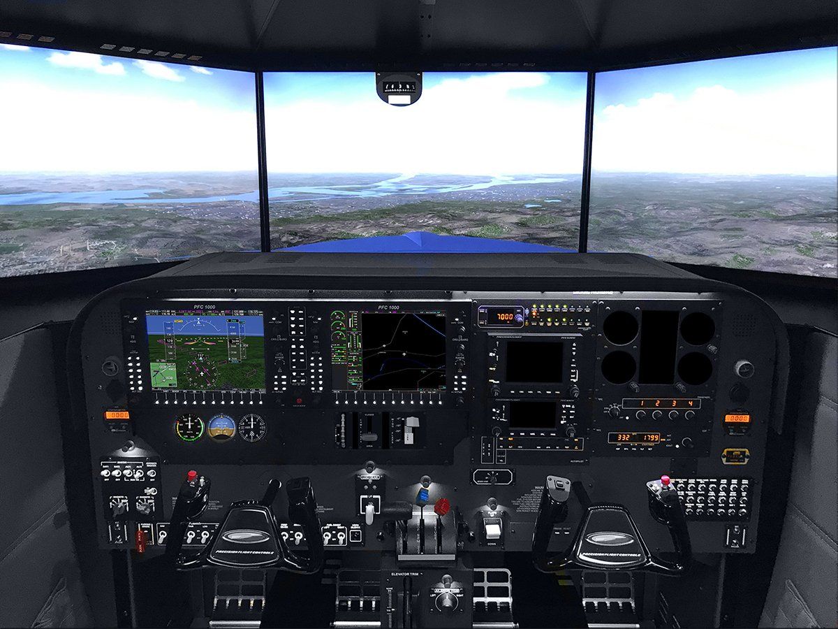 G1000 panel on the DCX-MAX simulator