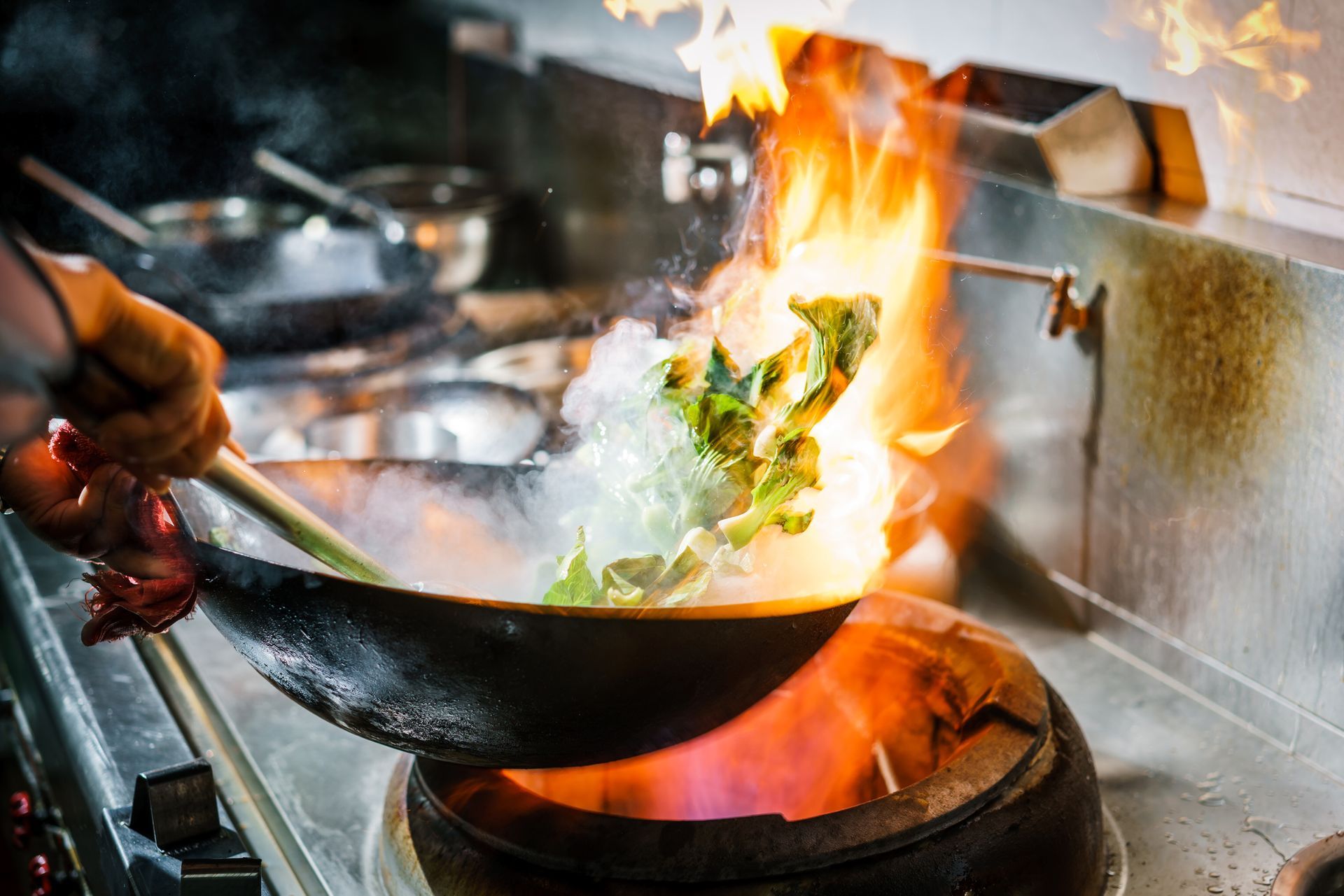 Chef in Kitchen Restaurant — Vineland, NJ — Tang Asian Cuisine