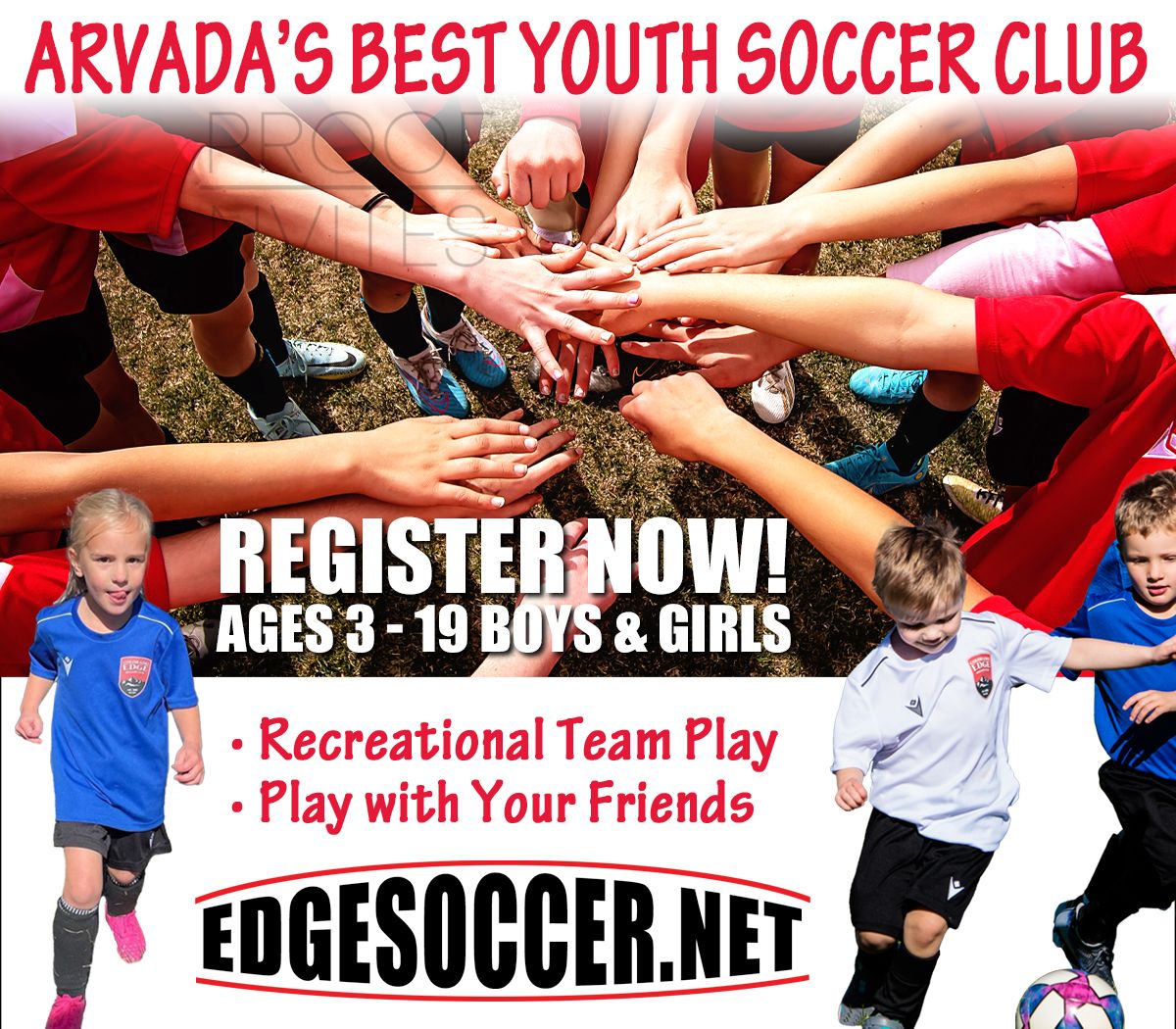 Recreational Soccer, EDGE, Arvada