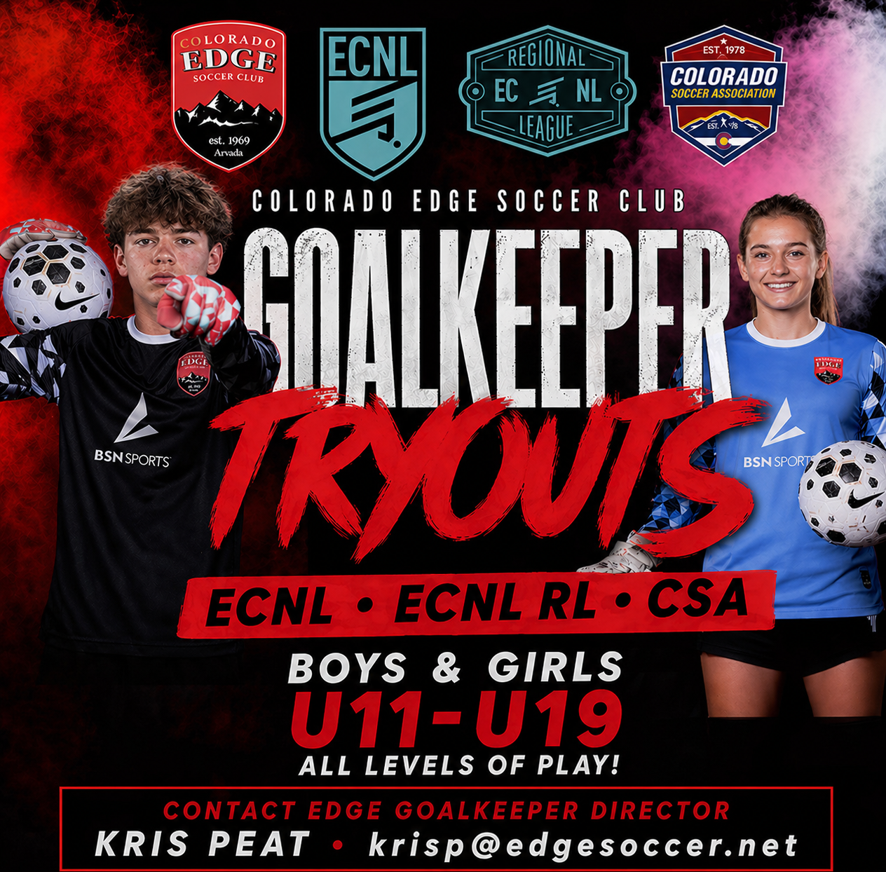 Goalkeeper, EDGE, soccer, Arvada, Golden