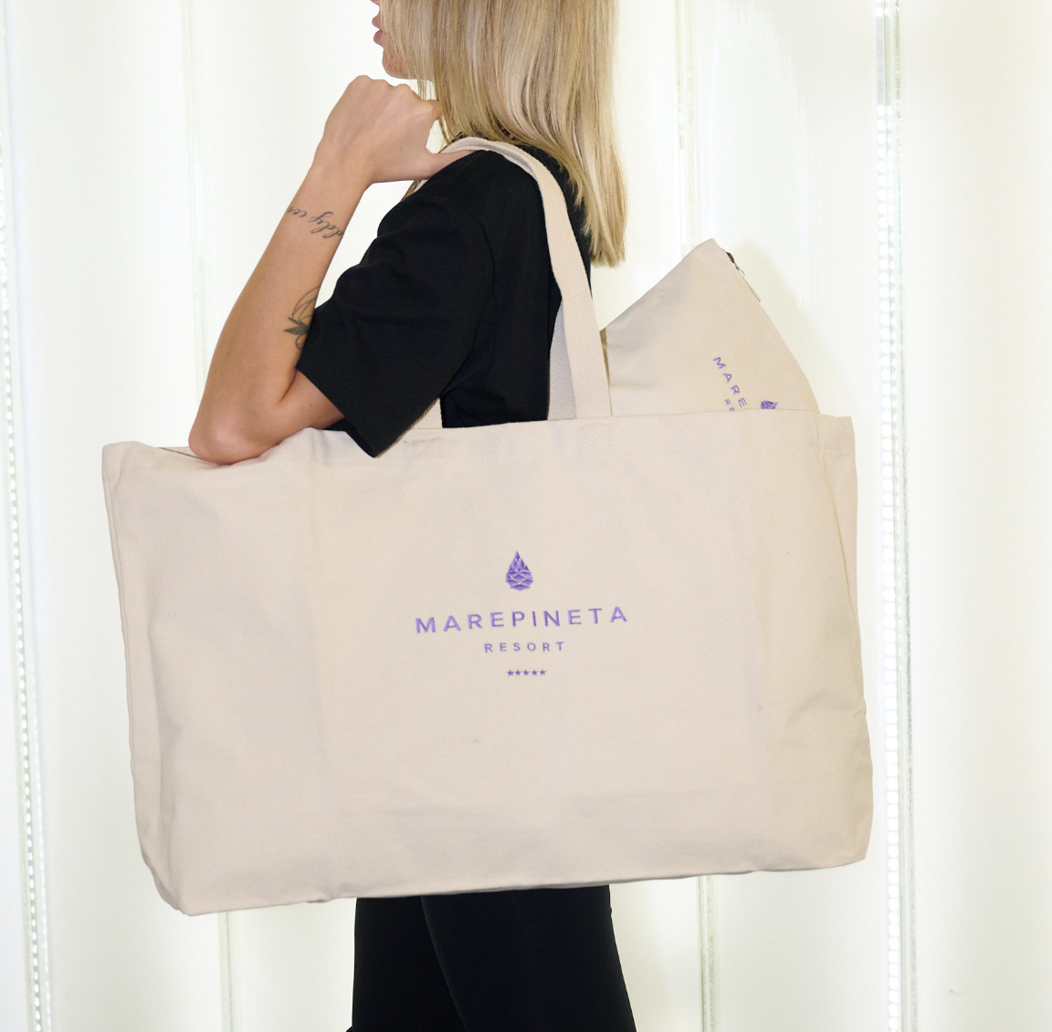 Shopper in tela premium personalizzate per ho.re.ca boutique hotel e luxury hotel 5 stelle