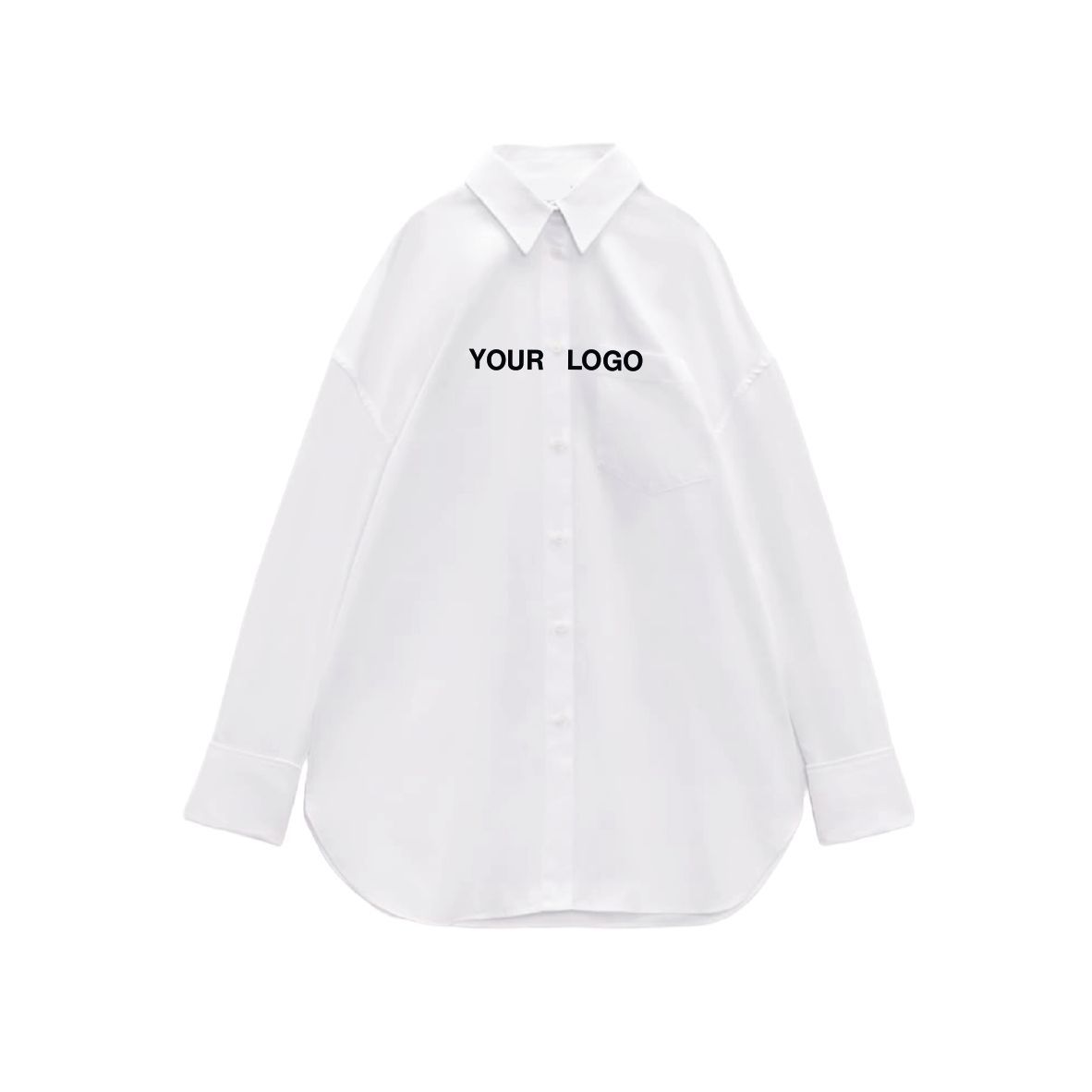 CAMICIA DONNA 00% COTONE OVERSIZED PERSONALIZZATA