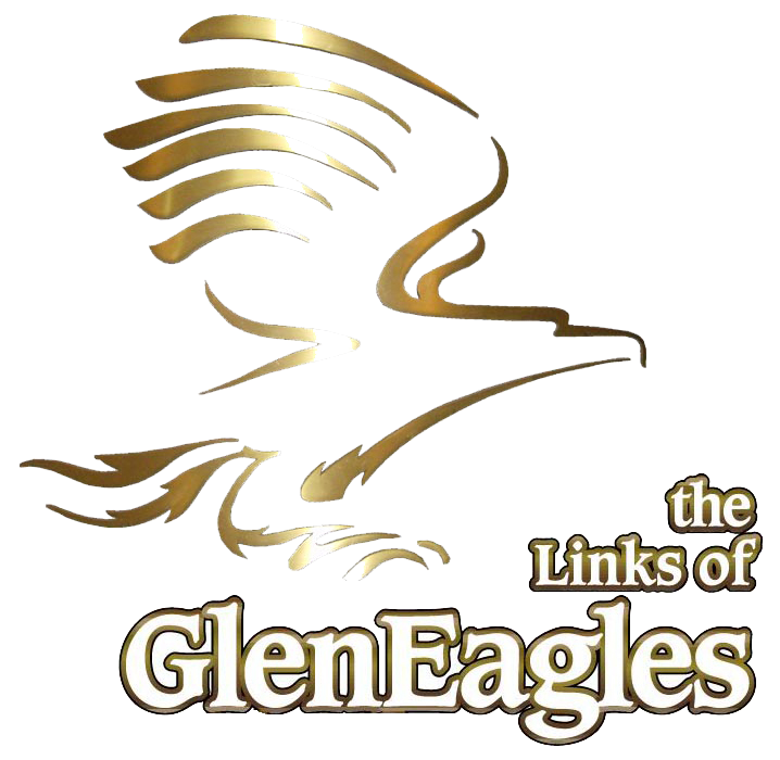 Golden eagle emblem above 