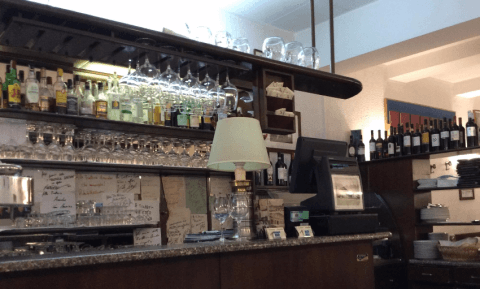 Banco della trattoria