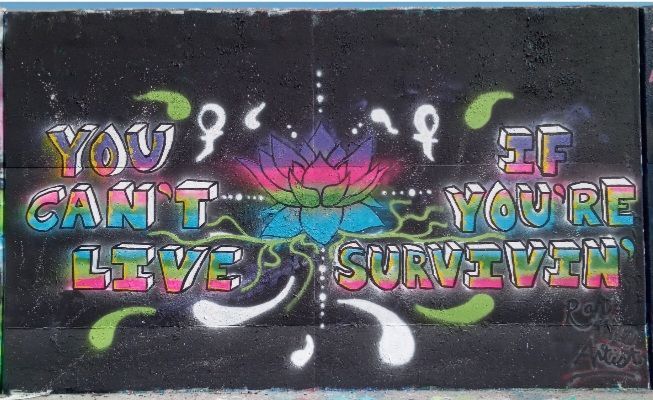 A sign that says you can t if you 're live survive