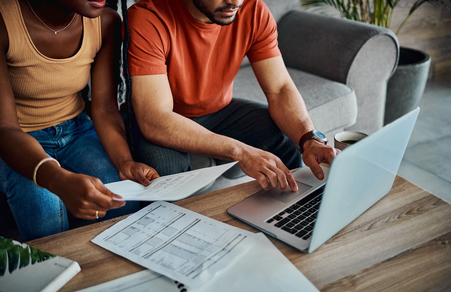 image of couple on laptop